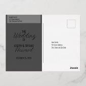 の結婚発表箔ポストカード 箔シーズンポストカード (裏面)