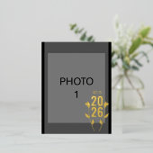 の結婚発表箔ポストカード 箔シーズンポストカード (立ち正面)