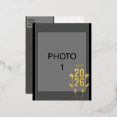 の結婚発表箔ポストカード 箔シーズンポストカード (正面/裏面)