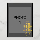 の結婚発表箔ポストカード 箔シーズンポストカード (正面)