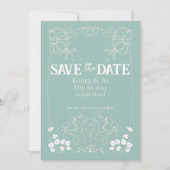 の結婚発表、アールヌーボー 招待状 (正面)