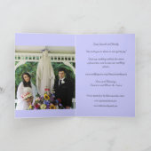 の結婚発表 案内状 (内部)