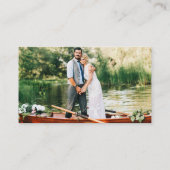 の結婚登モダンエレガント録写真 エンクロージャーカード (裏面)