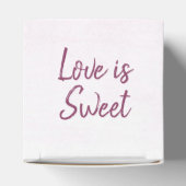 の結婚白いリボンハート フェイバーボックス (上部)