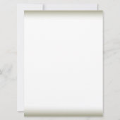 の結婚白アンティークデイジー 招待状 (裏面)