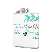 の結婚目的地お祝いへようこそ フラスク (左)