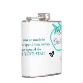 の結婚目的地お祝いへようこそ フラスク (右)