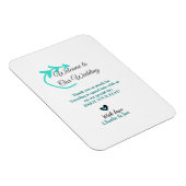 の結婚目的地お祝いへようこそ マグネット (右側)