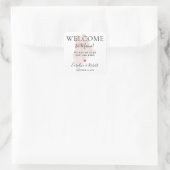 の結婚目的地ウェルカムゲストズビーフスクエアセント スクエアシール (バッグ)