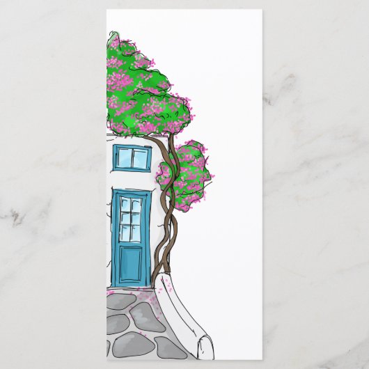 の結婚目的地ギリシャ島 メニュー (裏面)