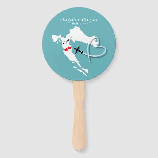 の結婚目的地クロアチア ハンドファン (正面)