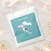 の結婚目的地クロアチア フェイバーバッグ (クリップ留めされた状態)