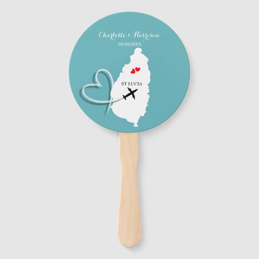 の結婚目的地セントルシア ハンドファン (正面)