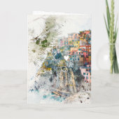 の結婚目的地パスポートイタリアCinque Terre 招待状 (裏面)