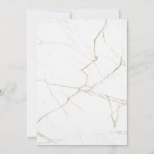 の結婚目的地メキシコ金ゴールド可動ハート 招待状 (裏面)