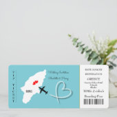 の結婚目的地ロードスチケット 招待状 (スタンド正面)