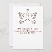 の結婚目的地 – パリの春 招待状 (裏面)