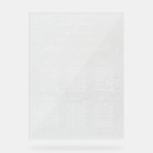 の結婚着座ミニマル図曇りアクリル記号 アクリルサイン (正面)