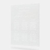 の結婚着座ミニマル図曇りアクリル記号 アクリルサイン (傾斜)