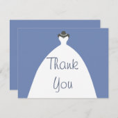 の結婚着物ありがとう サンキューカード (正面/裏面)