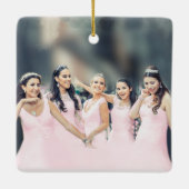 の結婚着物の花嫁結婚の女の子 – 色を選ぶ セラミックオーナメント (裏面)