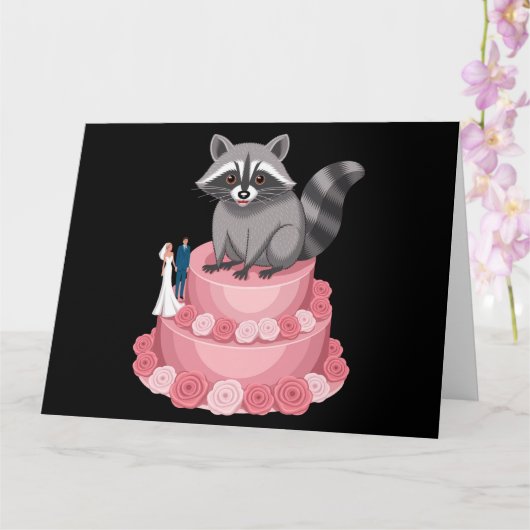 の結婚砕け散るアライグマのフェラル重荷 カード (蘭)