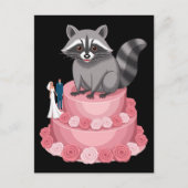 の結婚砕け散るアライグマのフェラル重荷 ポストカード (正面)