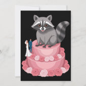 の結婚砕け散るアライグマのフェラル重荷 招待状 (正面)