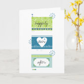 の結婚祝い カード (黄色い花)