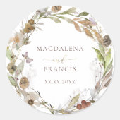 の結婚秋 ラウンドシール (正面)