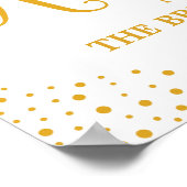 の結婚符号 – 予約テーブルの紙吹雪の結婚符号 ポスター (角)