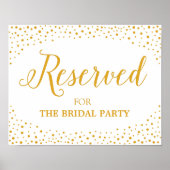 の結婚符号 – 予約テーブルの紙吹雪の結婚符号 ポスター (正面)