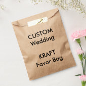 の結婚紙カスタムの好意バッグKRAFT フェイバーバッグ (封をした状態)