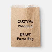 の結婚紙カスタムの好意バッグKRAFT