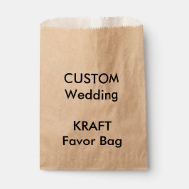 の結婚紙カスタムの好意バッグKRAFT フェイバーバッグ