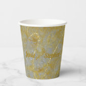 の結婚紙カップシルバーライニング 紙コップ (正面)