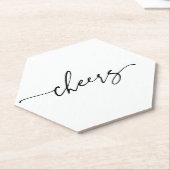 の結婚紙コースター披露宴バーDecor B613 ペーパーコースター (アングル)