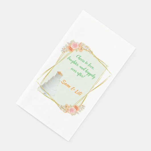 の結婚紙ナプキン (コーナー)