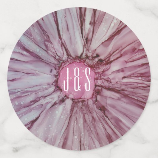 の結婚紙吹雪ターコイズとラベンダース コンフェッティ (ラージ裏面)