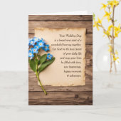 の結婚紙忘れとおしっこ カード (黄色い花)