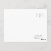 の結婚素晴らしいラスベガスのはがき ポストカード (裏面)