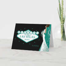 の結婚素晴らしいラスベガス「日付を保存」カード