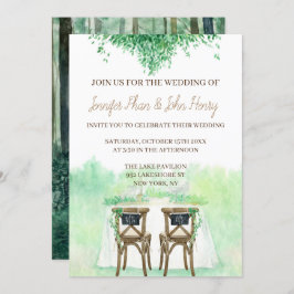 の結婚素朴なスタイルの水色 招待状