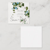 の結婚結婚ミニマル書道フローラ エンクロージャーカード (正面/裏面)