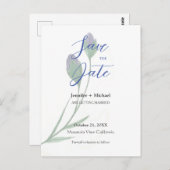 の結婚結婚ミニマル書道フローラ ポストカード (正面/裏面)