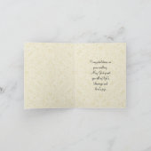 の結婚結婚式新郎新婦の天使 カード (内部)