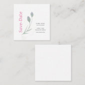 の結婚結婚書道フローラ白黒 エンクロージャーカード (正面/裏面)