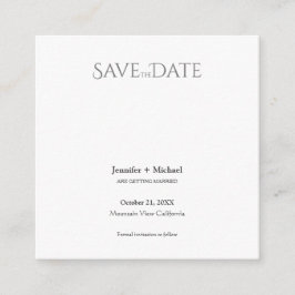 の結婚結婚生活のミニマルな書道の脚本 エンクロージャーカード