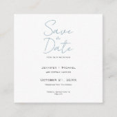 の結婚結婚生活のミニマルな書道の脚本 エンクロージャーカード (正面)