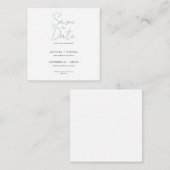 の結婚結婚生活のミニマルな書道の脚本 エンクロージャーカード (正面/裏面)